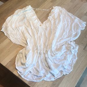 White Vix Paula Hermmany beach coverup, size L